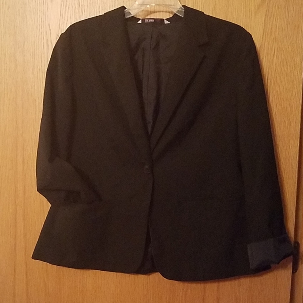 Sz L classic black blazer